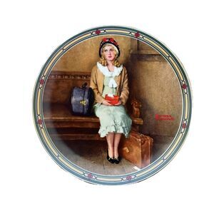 Edwin Knowles "A Young Girl's Dream" by Norman Rockwell 8.5 Inches COA & Booklet